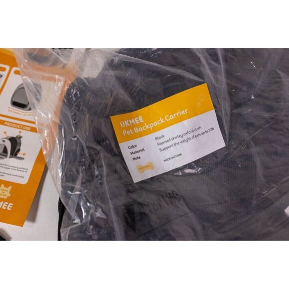 Okmee Pet Backpack Carrier - Picture 3 of 5